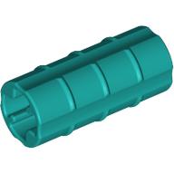 Technic Axle Connector Ridged [with x Hole x Orientation] Dark Turquoise