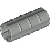Technic Axle Connector Ridged [with x Hole x Orientation] Light Gray