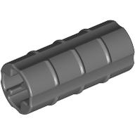 Technic Axle Connector Ridged [with x Hole x Orientation] Dark Bluish Gray