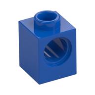 Technic Stein 1 × 1 mit Pinloch Blau