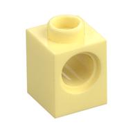 Technic Brick 1 × 1 with Pin Hole Bright Light Yellow