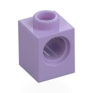 Technic Brick 1 × 1 with Pin Hole Lavender
