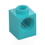 Technic Stein 1 × 1 mit Pinloch Mittelazur