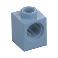 Technic Stein 1 × 1 mit Pinloch Sandblau