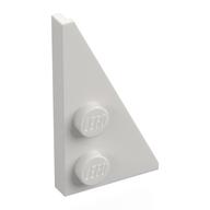 Wedge Plate 2 × 4 27° Right White
