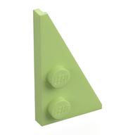 Keil Platte 2 × 4 27° rechts Gelbgrün