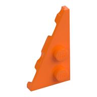 Wedge Plate 2 × 4 27° Left Orange