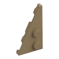 Wedge Plate 2 × 4 27° Left Dark Tan
