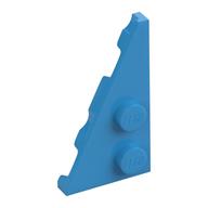 Wedge Plate 2 × 4 27° Left Dark Azure
