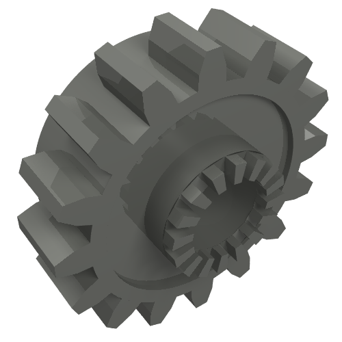Technic Gear 16 Tooth with Clutch [Toothed] Dunkelblaugrau