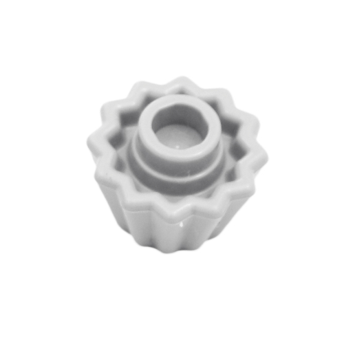 Food Cupcake with Stud Flat Silver