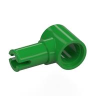 Technic Pin Connector Hub with 1 Pin with Friction Ridges Lengthwise [Centered Friction Ridge] Bright Green