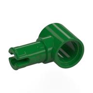 Technic Pin Connector Hub with 1 Pin with Friction Ridges Lengthwise [Centered Friction Ridge] Grün