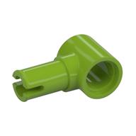 Technic Pin Connector Hub with 1 Pin with Friction Ridges Lengthwise [Centered Friction Ridge] Lime