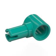 Technic Pin Connector Hub with 1 Pin with Friction Ridges Lengthwise [Centered Friction Ridge] Dunkeltürkis