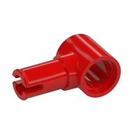 Technic Pin Connector Hub with 1 Pin with Friction Ridges Lengthwise [Centered Friction Ridge] Rot