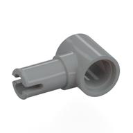 Technic Pin Connector Hub with 1 Pin with Friction Ridges Lengthwise [Centered Friction Ridge] Light Bluish Gray