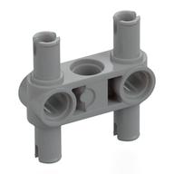 Technic Pin Connector Hub Perpendicular 3L with 4 Pins (Squared Holes)