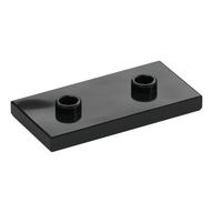 Plate Special 2 × 4 with Groove and Two Center Studs (Jumper) Schwarz