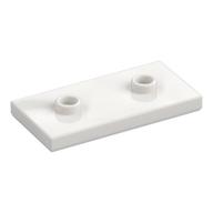 Plate Special 2 × 4 with Groove and Two Center Studs (Jumper) Weiß