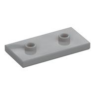 Plate Special 2 × 4 with Groove and Two Center Studs (Jumper) Light Bluish Gray