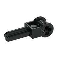 Technic Axle 1.5 with Perpendicular Axle Connector (Technic Pole Reverser Handle) Schwarz