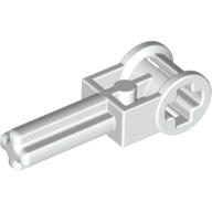 Technic Axle 1.5 with Perpendicular Axle Connector (Technic Pole Reverser Handle) Weiß