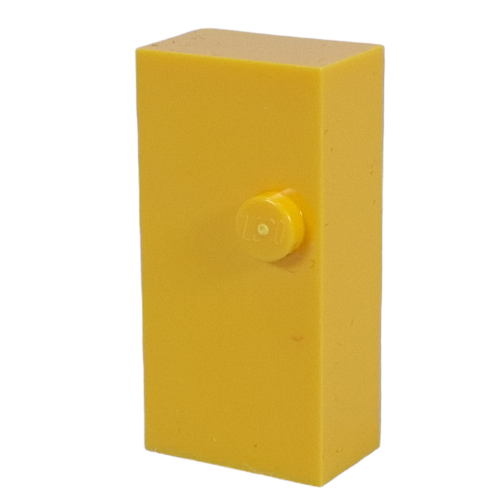 Braille Brick 2 × 4 with 1 Stud ⠐ Gelb