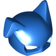 Mask, Batman Cowl with One Ear Folded Blue