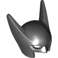 Mask, Batman Cowl with Long Ears Schwarz