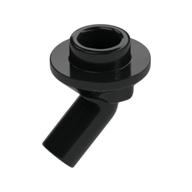 Bar, Angled with 1 × 1 Round Plate / Stud on End Black