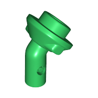 Bar, Angled with 1 × 1 Round Plate / Stud on End Green