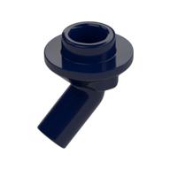 Bar, Angled with 1 × 1 Round Plate / Stud on End Dark Blue