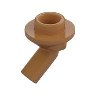 Bar, Angled with 1 × 1 Round Plate / Stud on End Medium Nougat