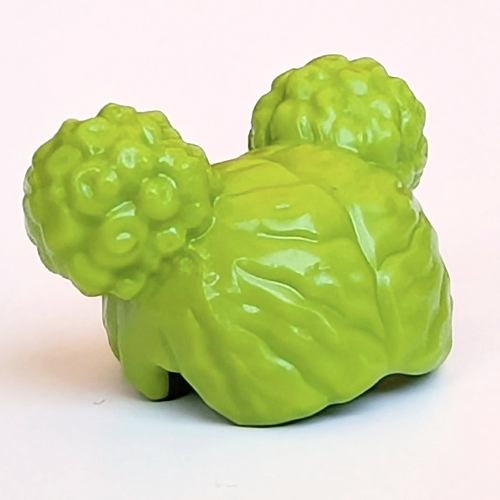 Hair Two Round Buns [Plain] Lime
