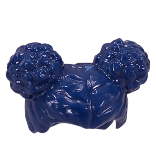 Hair Two Round Buns [Plain] Dunkelblau