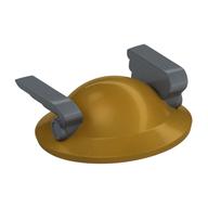 Helmet with Two Gold Wings (The Flash) Flat Silver