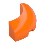 Brick Round Corner 3 × 3 × 1 No Studs Orange