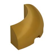 Brick Round Corner 3 × 3 × 1 No Studs Pearl Gold