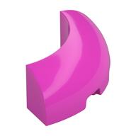 Brick Round Corner 3 × 3 × 1 No Studs Dark Pink