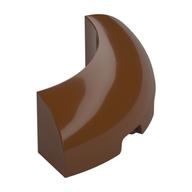 Brick Round Corner 3 × 3 × 1 No Studs Reddish Brown