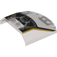 Windscreen 6 × 6 × 1 1/3 with Lamborghini 'Roger Dubuis' Print Transparent-Braun