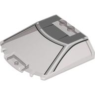Windscreen 6 × 6 × 1 1/3 with Light Bluish Grey/Black Cockpit Print Transparent-Braun
