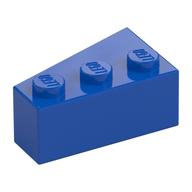 Brick Wedged, Angled 3 × 2 Right Blue