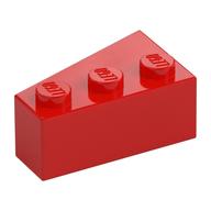 Brick Wedged, Angled 3 × 2 Right Red
