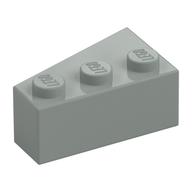 Brick Wedged, Angled 3 × 2 Right Light Gray