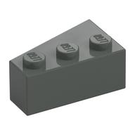 Brick Wedged, Angled 3 × 2 Right Dark Gray