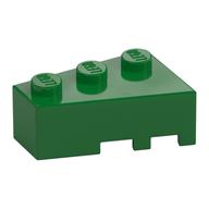 Brick Wedged, Angled 3 × 2 Left Green