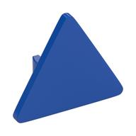 Road Sign Clip-on 2.2 × 2.667 Triangular with Open O Clip Blue