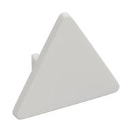 Road Sign Clip-on 2.2 × 2.667 Triangular with Open O Clip White